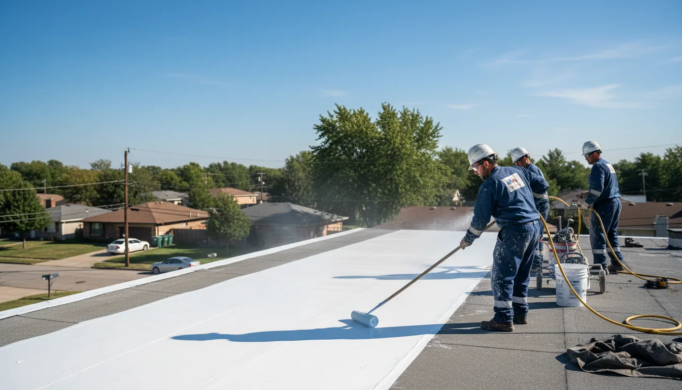 Commercial roof coating in Scottville, NC near me